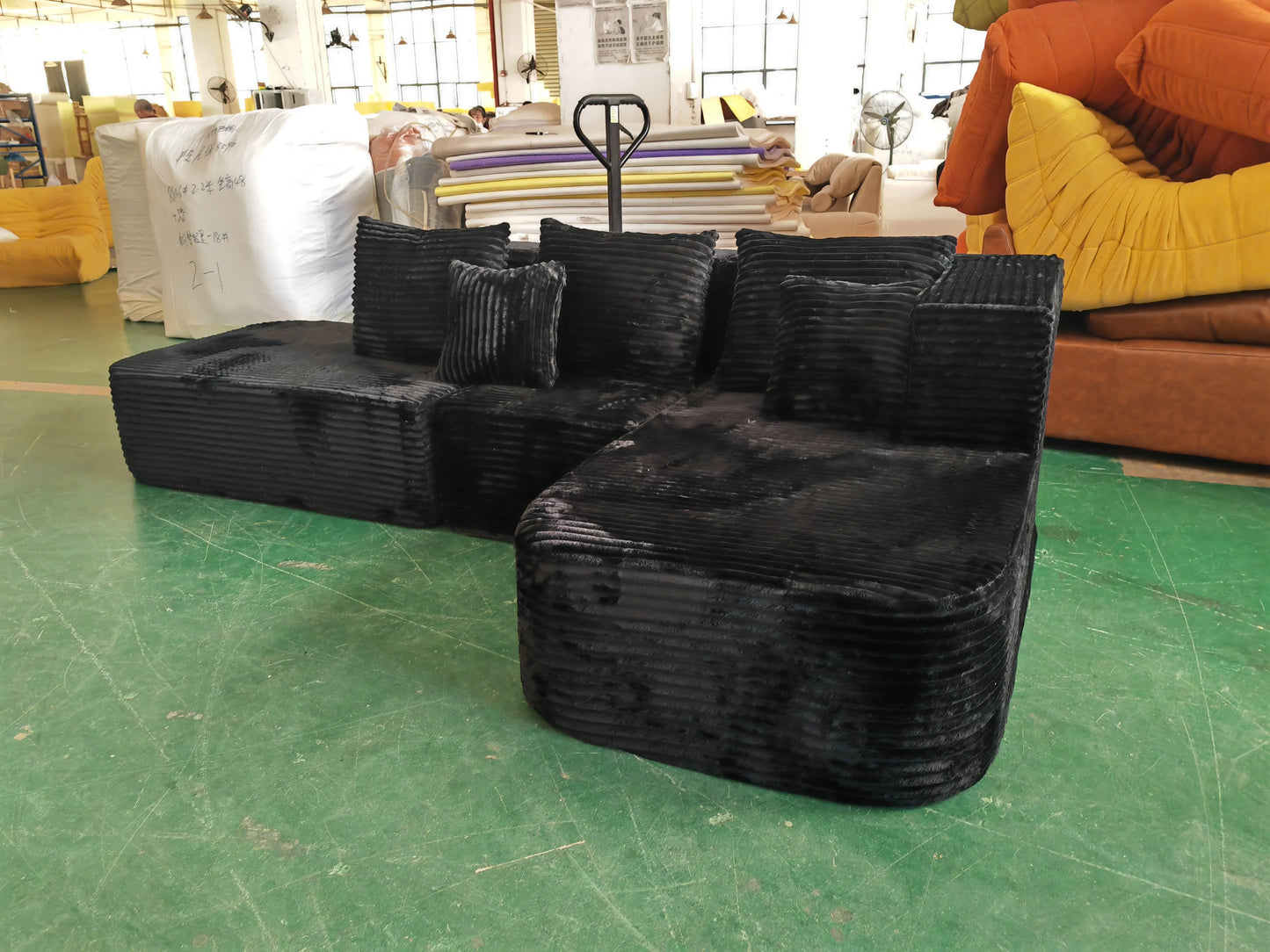 Wayon Luxury Extendable Convertible Compressible Foam Sofa Bed Set Modern Toeless Lounge Suite for Living Room & Villa
