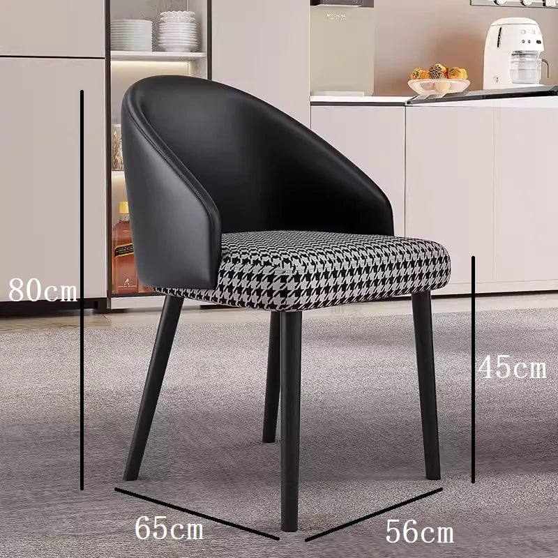 Modern Luxury Small Apartment Dining Table Simple Design with Pure Black Rock Material for Home Furniture