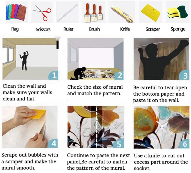 MU8751 Custom Creative high-end Chinese abstract ribbon feather sofa living room and bedroom background wall paper mural