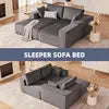 Modern Eco-Friendly Living Room Bedroom Universal Sofa Bed Removable Cover Compressed Pure Sponge Filling Velvet Upholstery Sofa