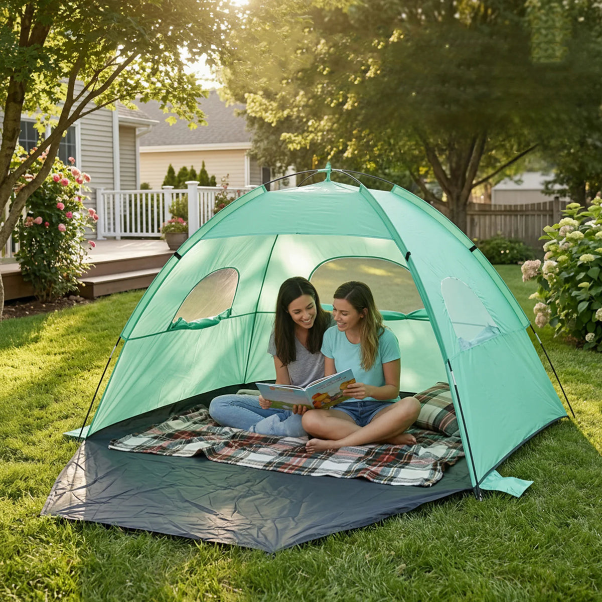 Compact Portable Beach Canopy Tent Pop-Up Shelter for Poolside Spring Camping Music Festivals - Lightweight Outdoor Protection