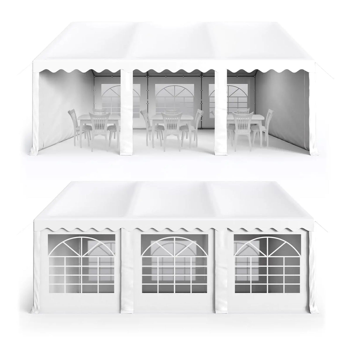 16x20FT Party Tent Heavy Duty, Large Wedding Event Shelters with 3 Carry Bags & Removable Sidewalls, Outdoor Canopy, Customized