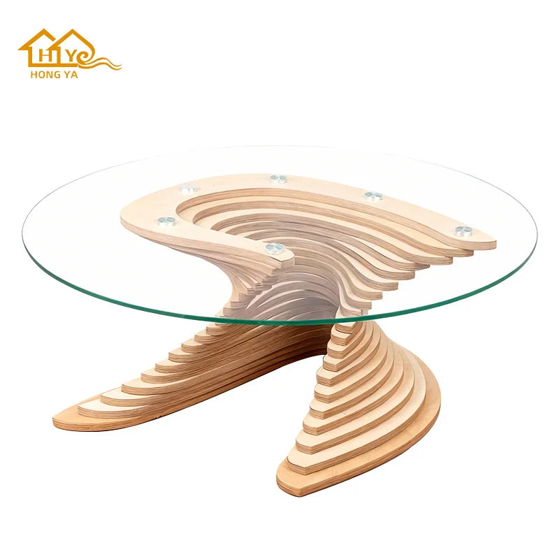 High quality latest design modern white glass coffee table