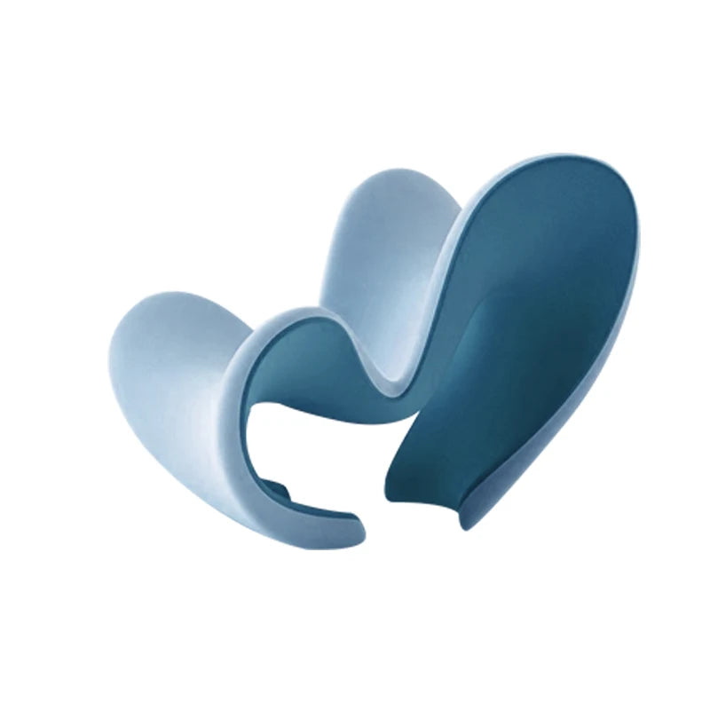 Nordic creative love FRP living room recliner model room special-shaped fabric single chair leisure chair