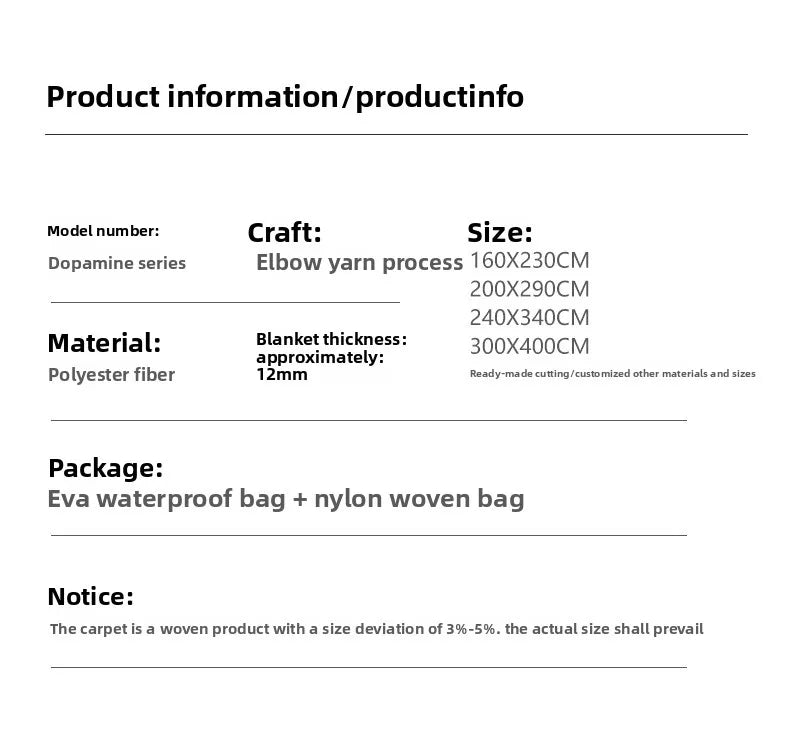 Artist joint model, original dopamine series, fashion avant-garde living room art trend carpet why home