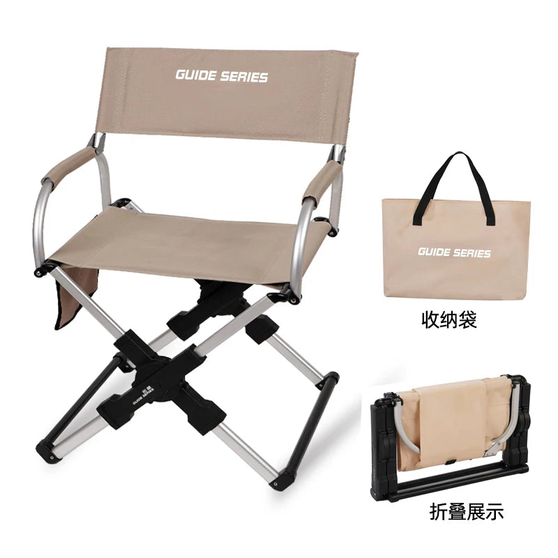 Folding Chairs for Outdoor Garden Chair Camping Aluminum Chair with Back Camping Chair Recreational Self-driving Outdoor Beach