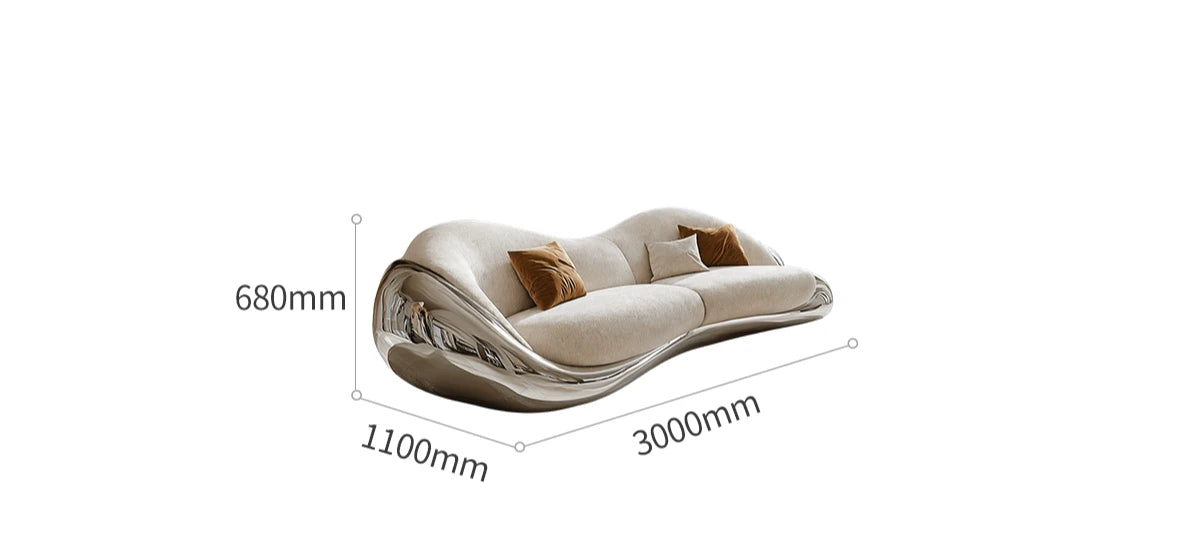 Sofa villa living room light luxury furniture fabric sofa