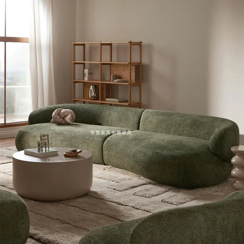 Designer Lounge Living Room Sofas Children Luxury Modern Nordic Sofas Canape Outdoor Curved Wood Divano Lounge Suite Furniture