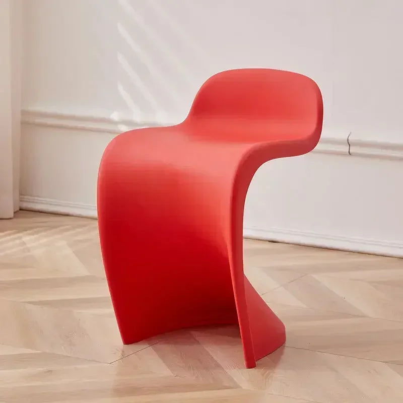 Portable Dining Chairs Lightweight Makeup Chair Modern Design Living Room Single Chair Multifunction Stackable Household Chairs