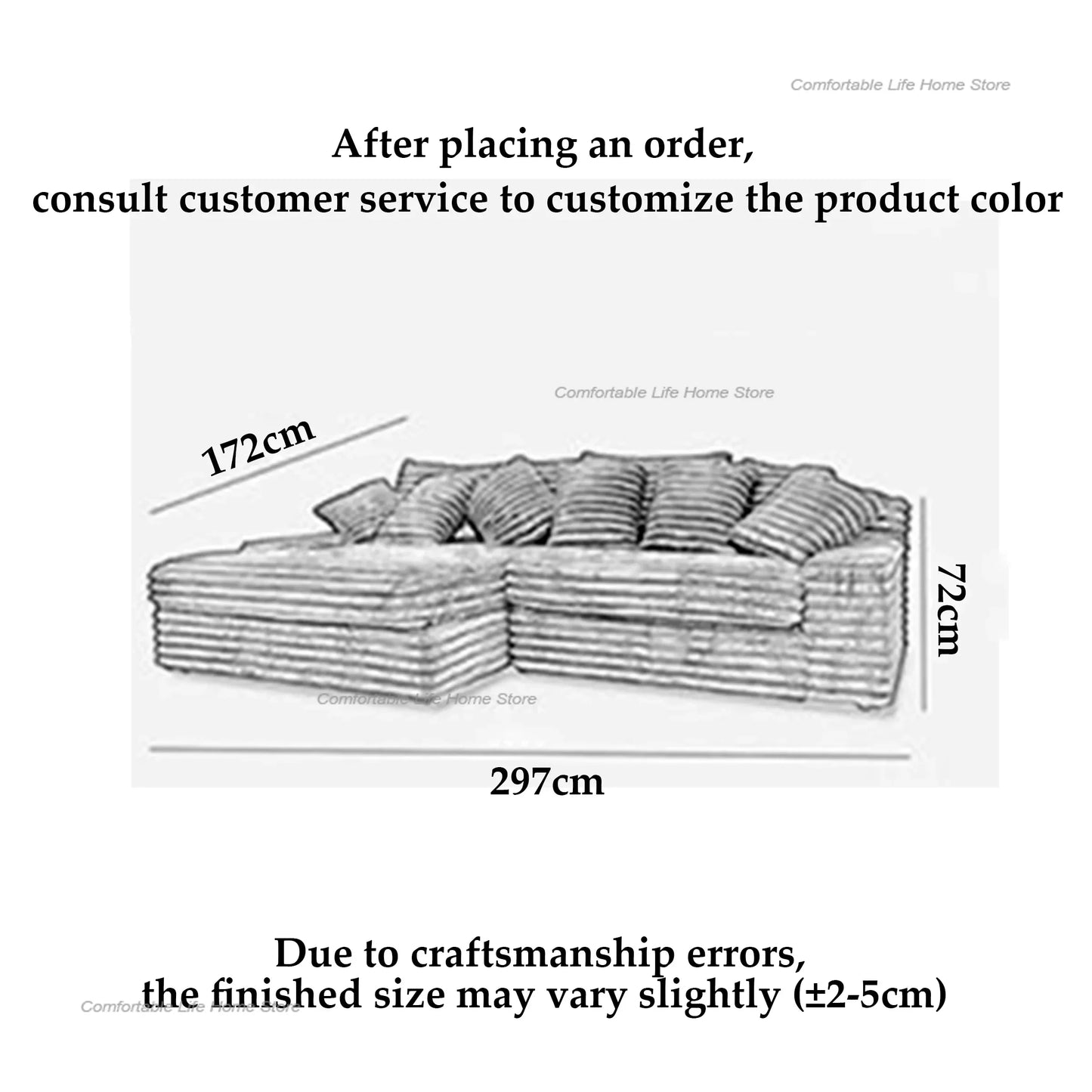Nordic Cloud Lazy Sofa Thick Corduroy Texture Extra Wide Seat Depth Design Vacuum Compressed Packaging A Must-Have for Home