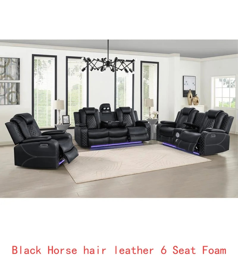 Home Theater Sofa Set - Comfortable Seating for Movie Nights and Entertainment - Luxe Design for Ultimate Leisure Experience