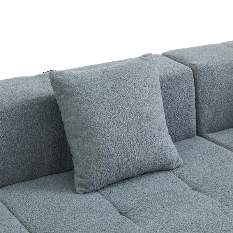 Modern Modular Sectional Sofa Couch, Armless Accent Chair with Removable Back Cushion for Living Room or Apartment,