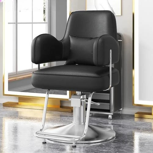 Premium Durable Hair Salon Barber Chairs European Style Hairdressing Chair Dressing Room Back Armchair Recliner Furniture