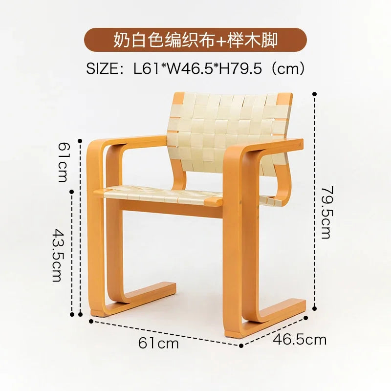 BJ Home Creative Personality Design Medieval Dining Chair Solid Wood Armrest Back Chair Simple Desk Chair