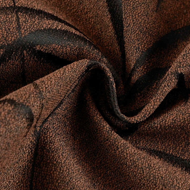 HQYQJJHYR Modern High Quality Colored Jacquard Brown Thickened Blackout Curtains for Living Room Luxury Bedroom Kitchen Curtain