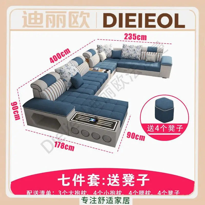 Armrest Electric Sofa Designer Storage Modern Corner Sofa Floor Comfortable Romantic Divani Da Soggiorno House Accessories