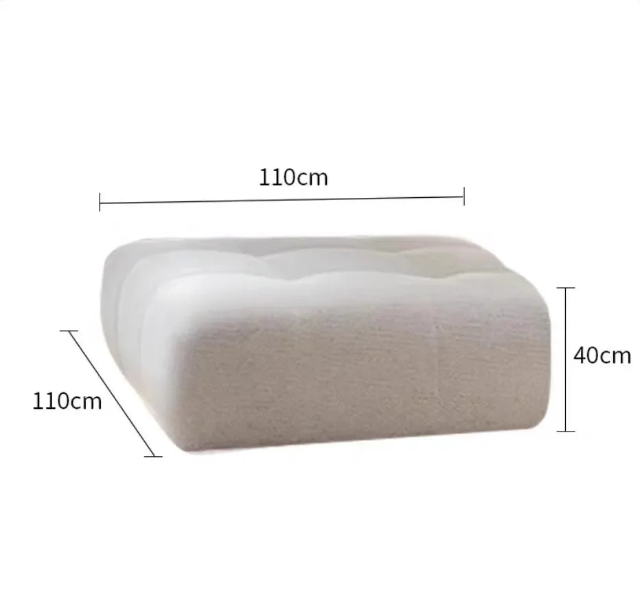 BJ Italian Minimalist Living Room Sofa Designer Tofu Block Free Lazy Module Combination Leather Art Large Sofa Bedroom Sofa