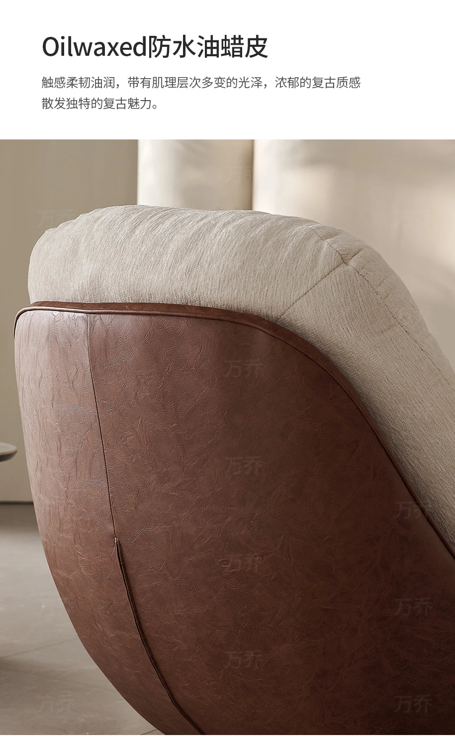 Italian minimalist swivel single chair modern creative sofa living room balcony lounge chair designer lazy lounge chair