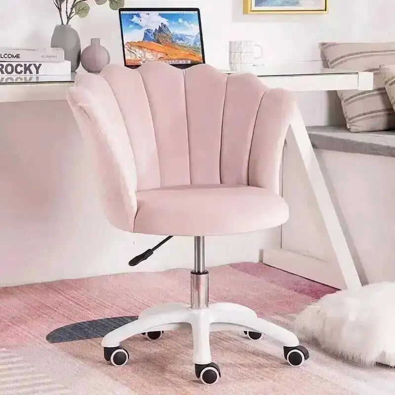 for Velvet Office Chair for Company Rotatable Soft Backrest Chair with Wheels Simple Creative Office Chairs E-sports Room
