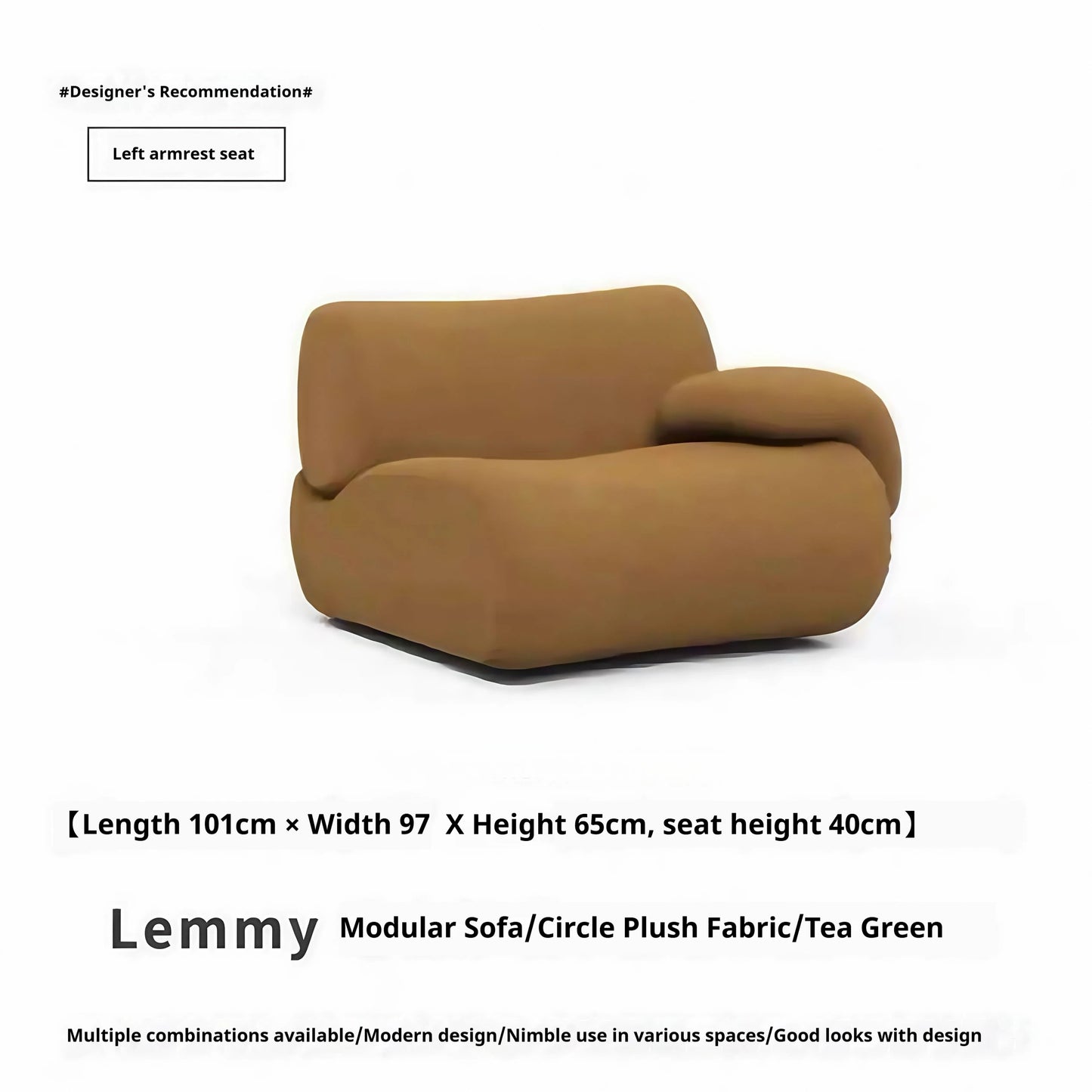 Vacuum-Compressed Modular Sofa, Wabi-Sabi Sherpa Fabric Sectional with High-Elastic Foam, Cream Mid-Century Style, Space Saving