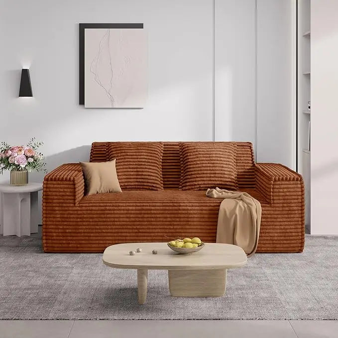 75'' Cloud Loveseat Sofa, No Assembly Required Comfy Deep Seat Couches 1 pcs for Living Room, Bedroom - Ready to Use Customized