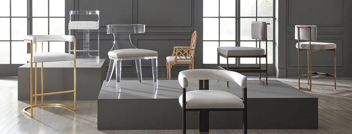 American light luxury wrought iron/stainless steel/dining chair/soft decoration customization/hotel/villa/model room custom
