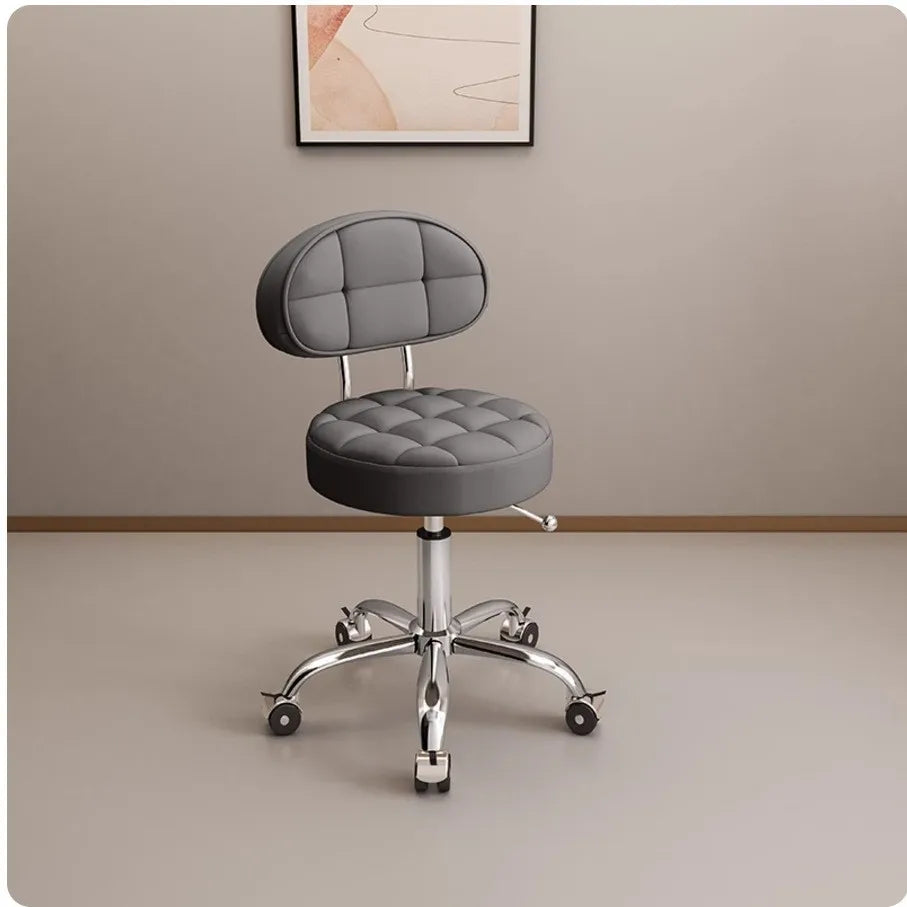 Big work stool hair cutting chair rotating lifting round stool pulley hair salon special beauty stool