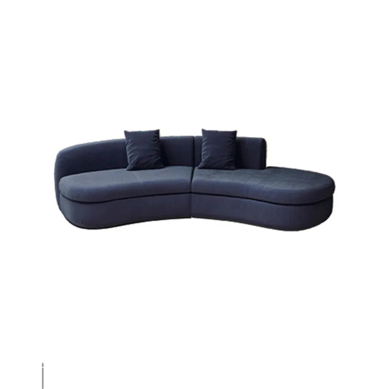Semicircular Curved Sofa Special-shaped Burgundy Beauty Salon Clothing Store Hotel Lobby Office Lounge Area Reception