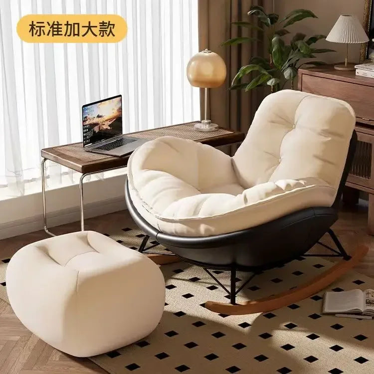 Lazy Couch Penguin Rocking Chair Indoor Leisure Rocking Chair Lounge Chair Rocking Daybed Adult Lounge Snail Balcony Home Egg