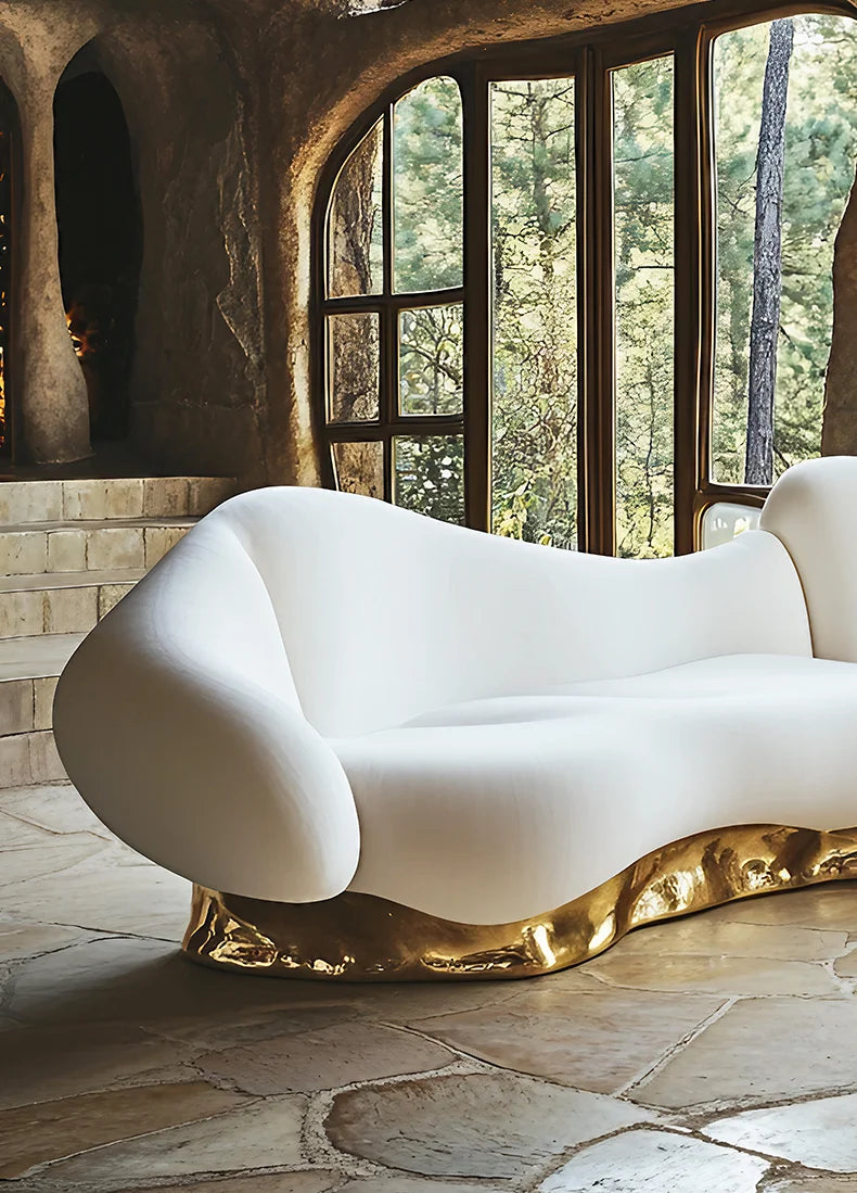 Postmodern art sofa, villa large flat floor furniture high luxury
