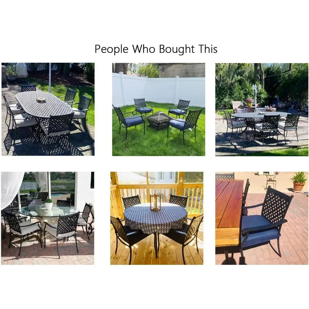 Metal Dining Chair Indoor Outdoor Use Patio Dinning Chairs Set,Dining Bistro Cafe Side Metal Chairs Set of 4 with Arms and Seat