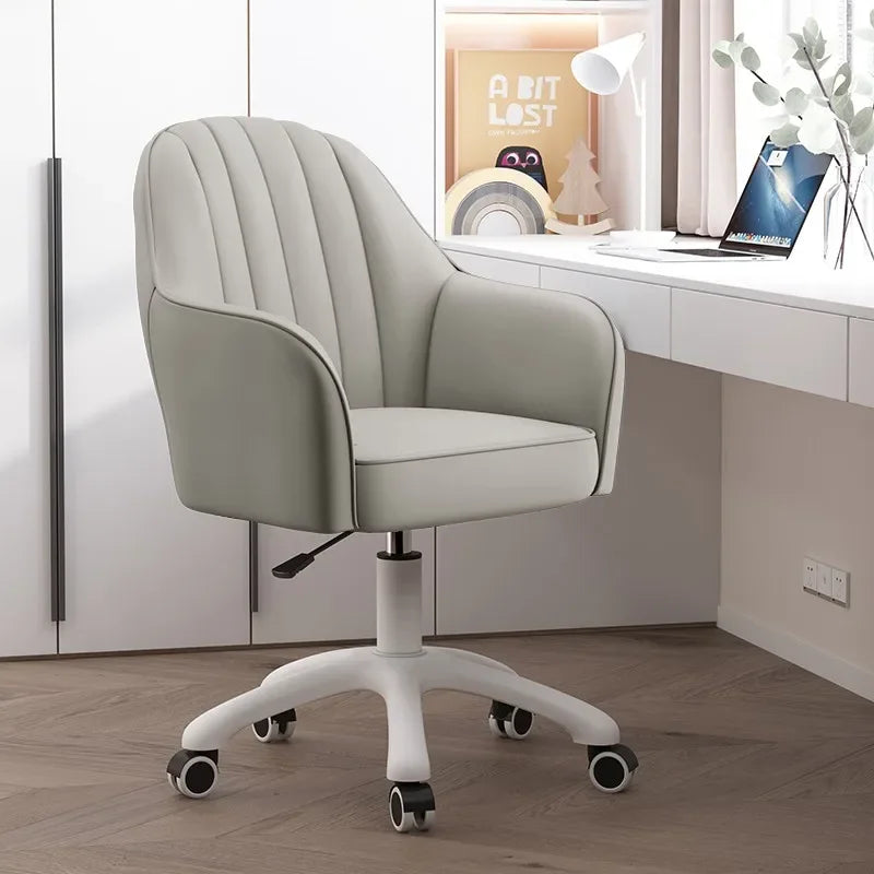 Nordic Home Computer Chair Office Book Desk Chair Sliding Wheelchair Dormitory Lifting Chair Sofa Comfortable Bedroom