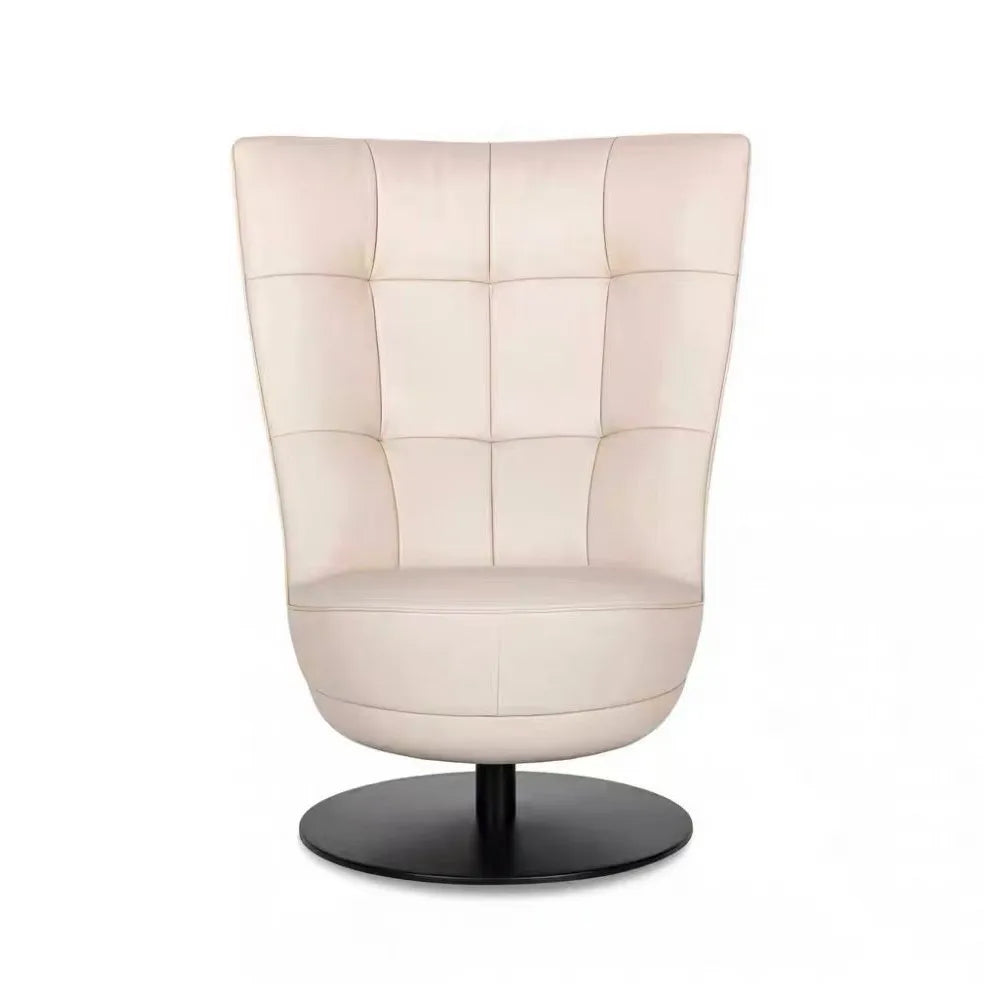 Italian modern designer leisure single chair backrest hotel reception leisure storage armrest rotating sofa chair