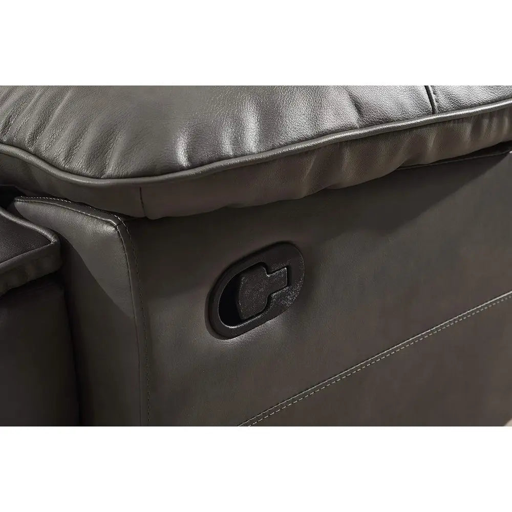 Bonded Leather Reclining Soa Couch Set Living Room Set 8006 (Grey, Soa)