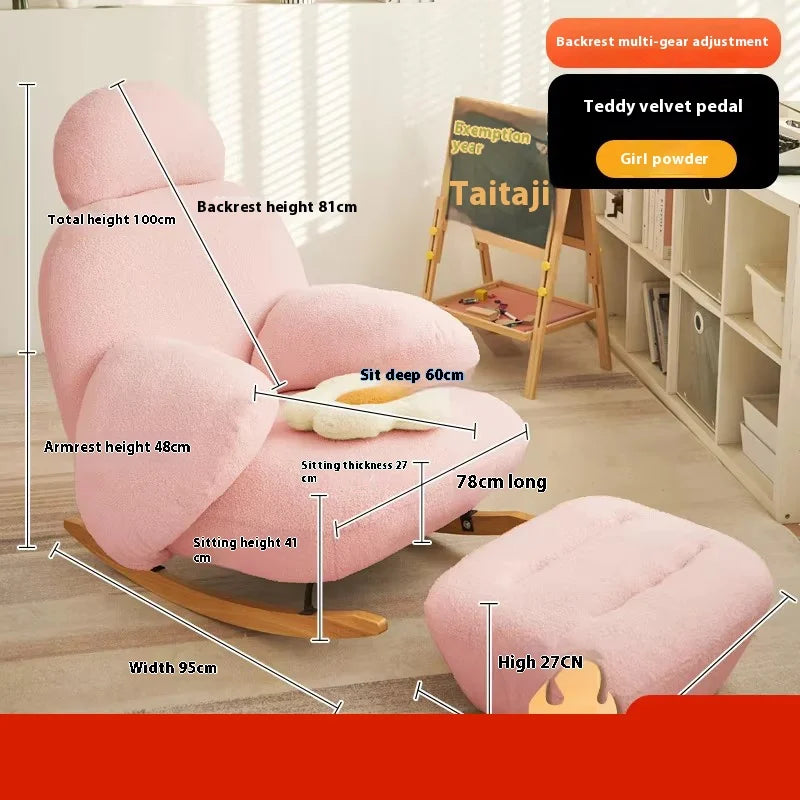 Modern Ergonomic White Chairs Minimalist Living Room Recliner Lounge Chairs Floor Bedroom Articulos Para El Hogar Home Decor
