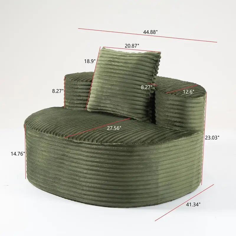 Compressed Sofa: Moon Bay Sofa YKX-33003A1 Green - Modern, Stylish, Comfortable Seating for Your Living Room or Office Space
