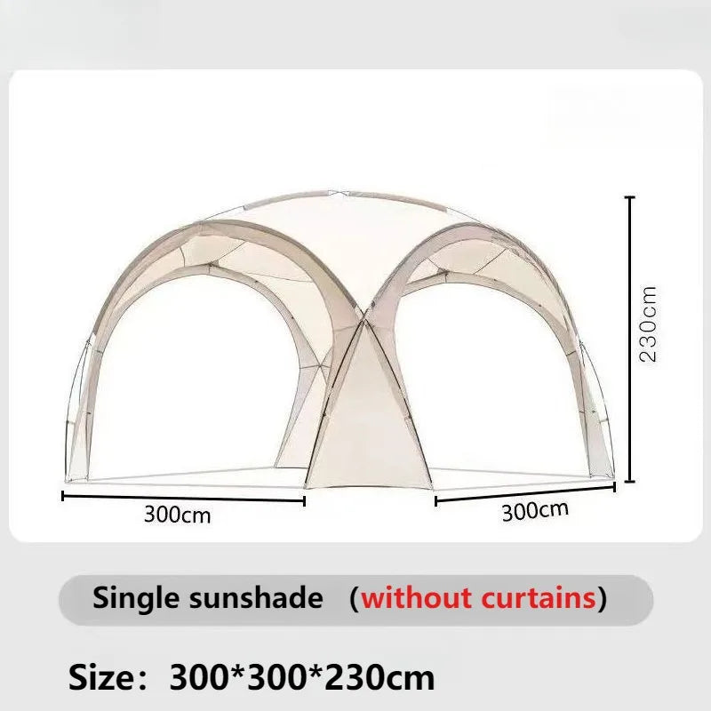 Beach Dome Sun Shelter Portable Folding Leisure Family Picnic Sunshade Camping Canopy Outdoor Windproof Camping Equipment
