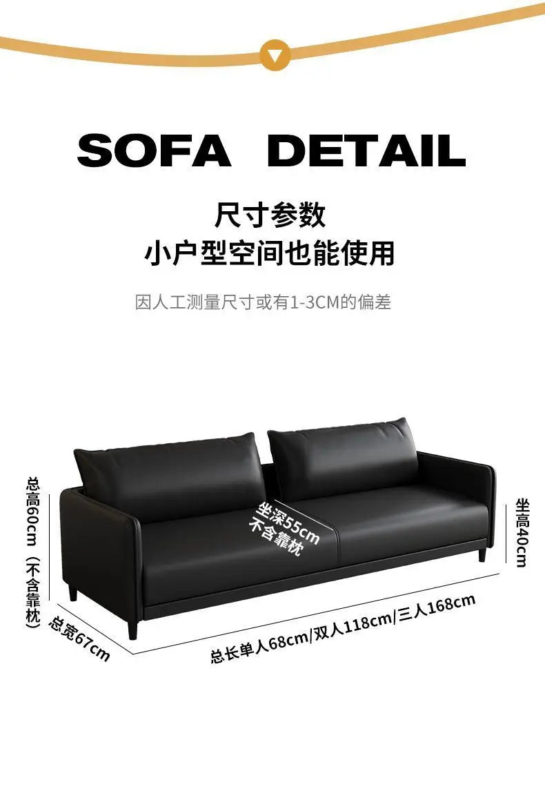 Office sofa business reception modern simple small meeting guests negotiate leather sofa office sofa coffee table combination