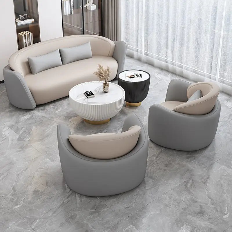 Light luxury hotel beauty salon meeting sofa coffee table combination rest area reception area sales office sofa negotiation