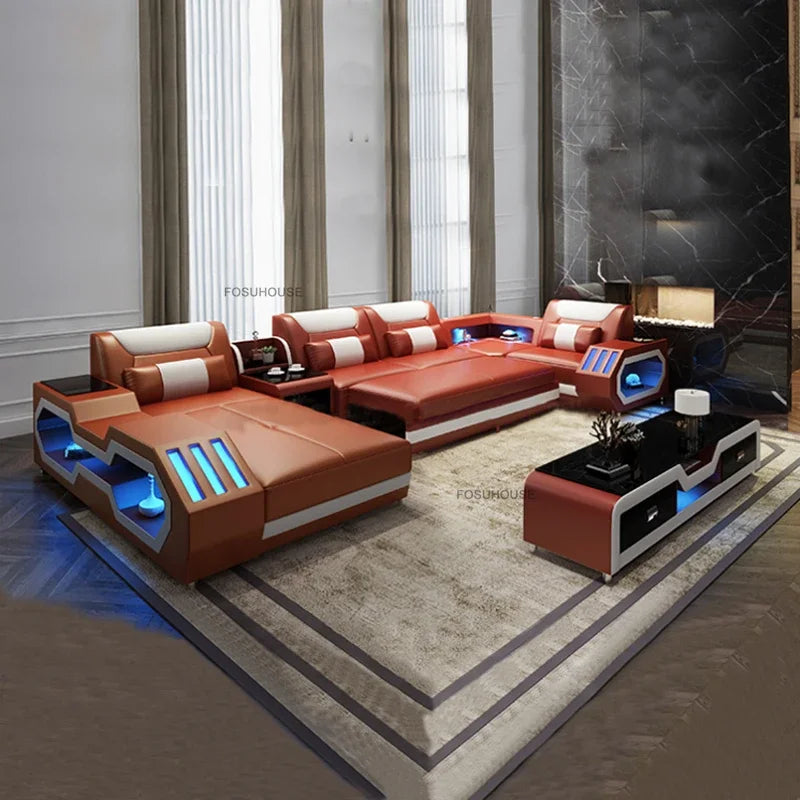 Nordic Simple Living Room Sofas Luxury KTV Audio-visual Room with Light Sofa Designer Living Room Furniture Home Music Sofa Bed