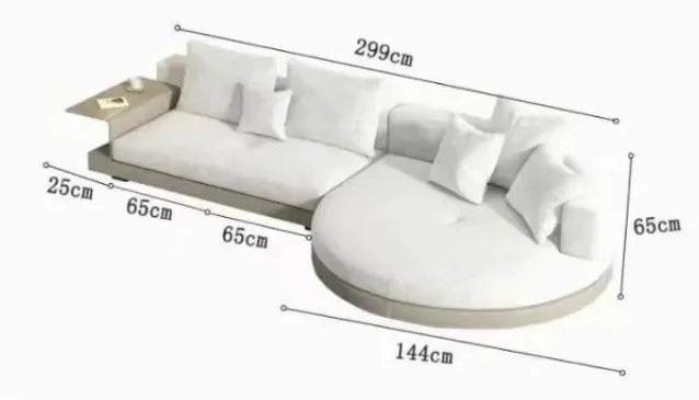 Best Seller Modern Foam Sponge Filling Timber Frame Fabric L Shaped Sofa for Living Room