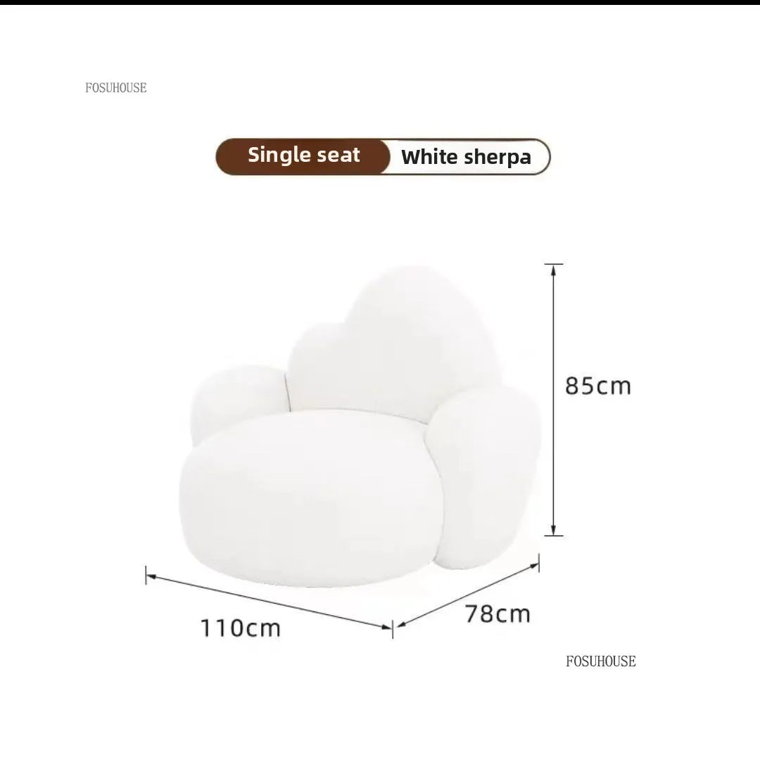 Simple Small Apartment Living Room Sofas Nordic Home Balcony Single Back Sofa Chair Beauty Salon Lounge Reception Double Sofas