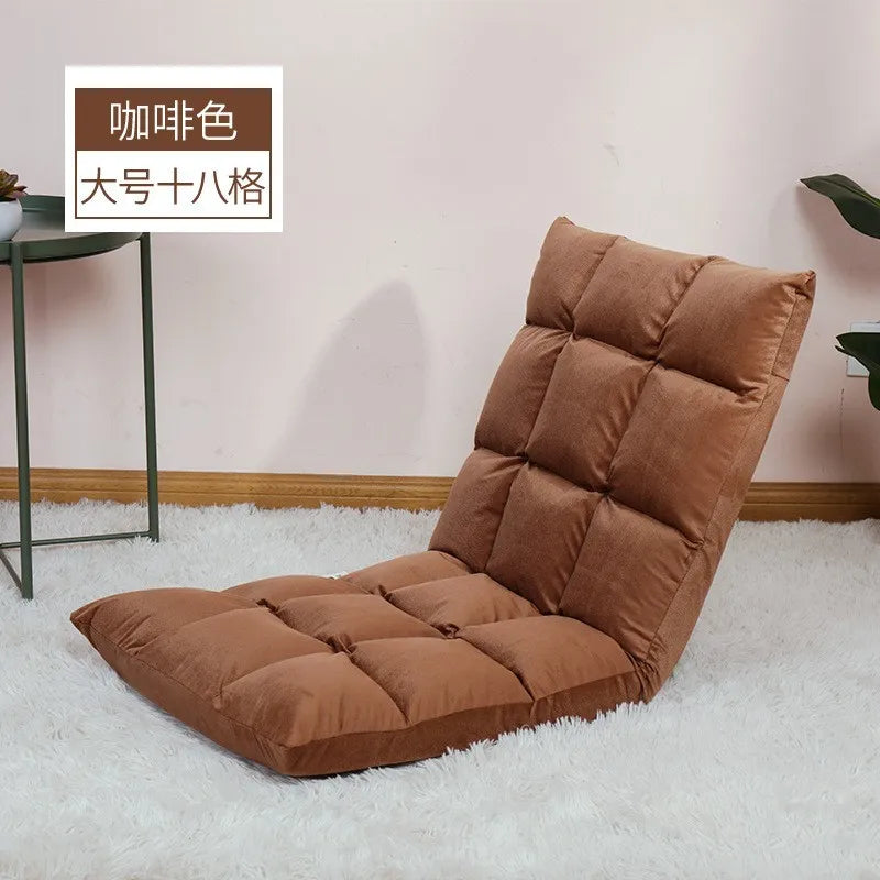 Hot Sale Adjustable Lazy Lounger Sofa Tatami Foldable Lounge Chair Floor Balcony Bay Window Leisure Long Sofa Bed Back Chair
