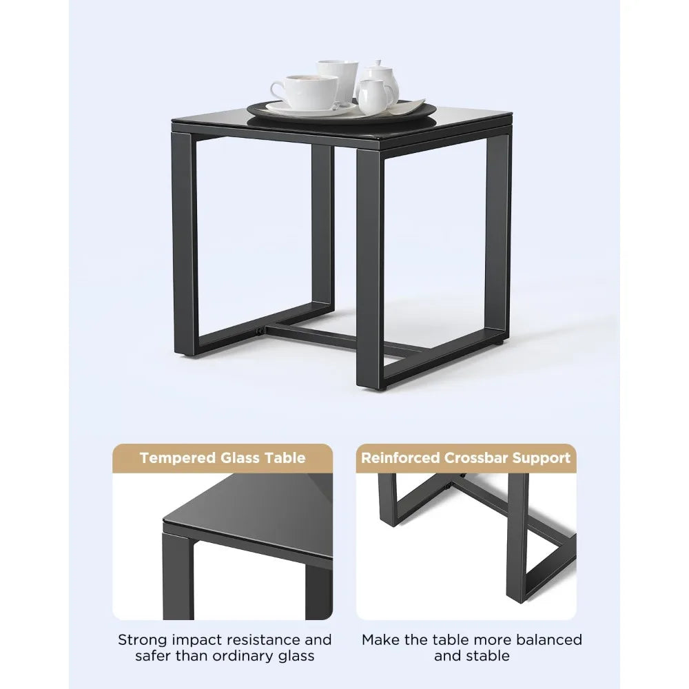 Patio Furniture Set Rocking Bistro Set, Outdoor Patio Furniture Set with Coffee Table for Garden Balcony Backyard Poolside