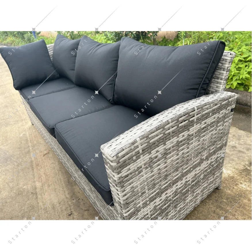 Wicker Rattan Outdoor Garden Furniture Sofa Garden Patio Furniture Set Rattan Furniture