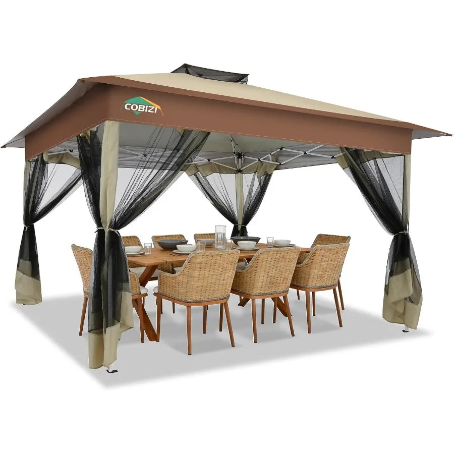 Feet Pop up Gazebo on Clearance - Outdoor pop up Canopy Tent, carpas para Patio, Shelter - Screen Tents with Portable Carry Bag