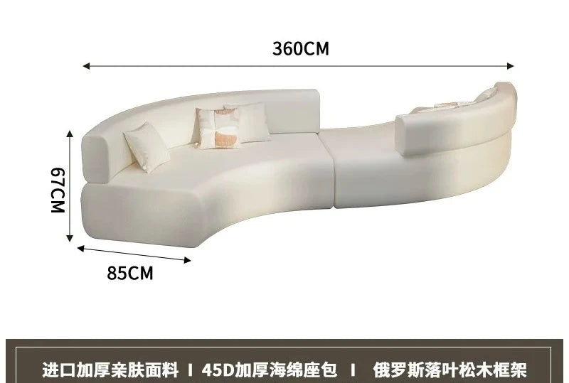 Nordic Cloud Living Room Sofas Minimalist Modern Luxury Outdoor Sofas Designer Relaxing Balcony Wood Divano Library Furniture