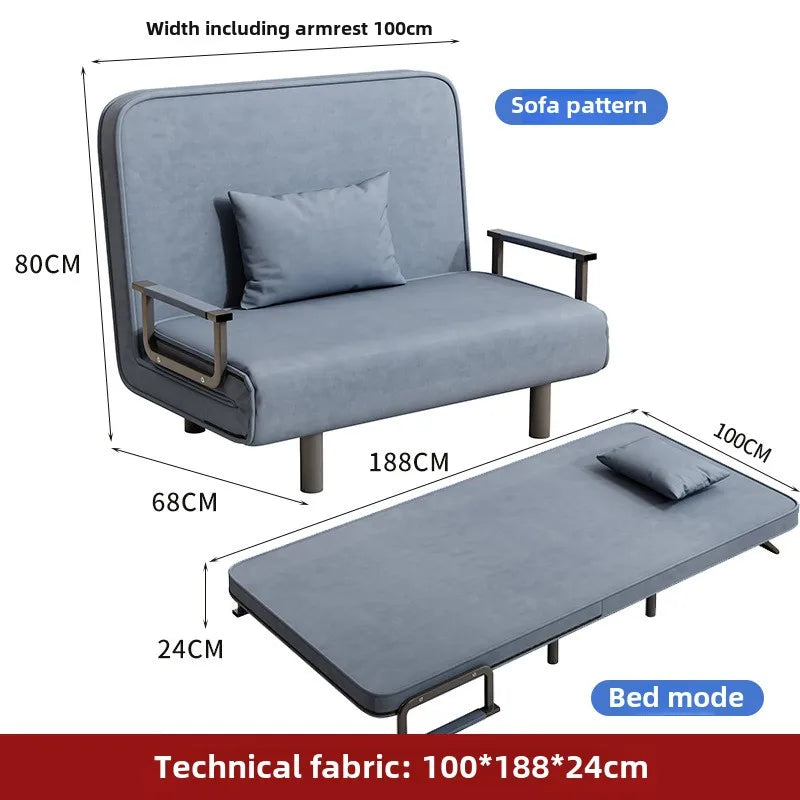 Small apartment sofa bed multifunctional lunch bed nap bed escort bed living room office sofa chair foldable bed
