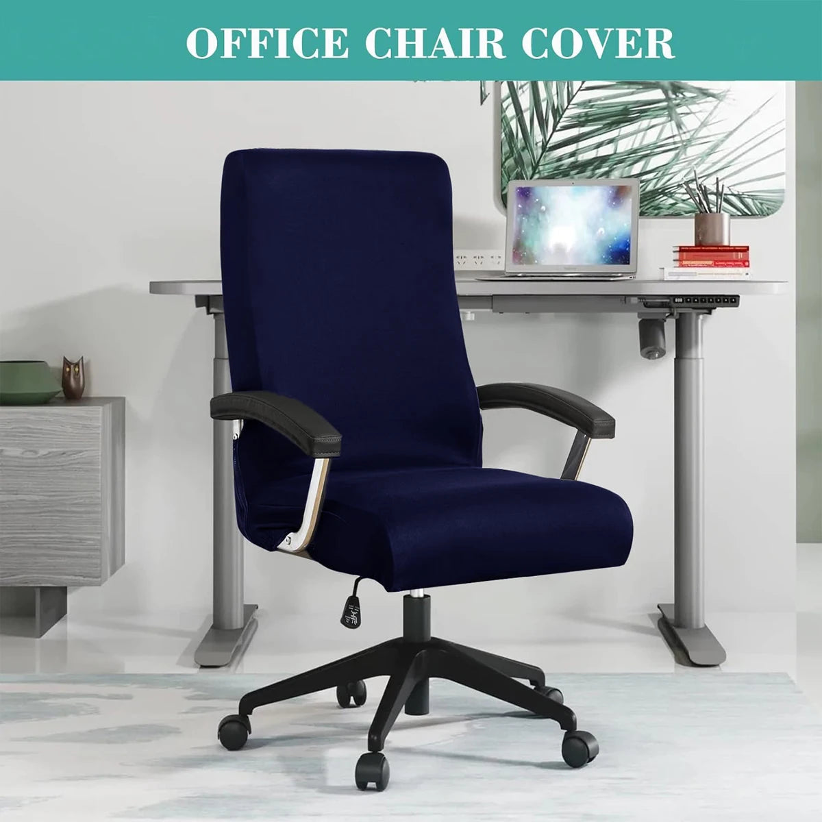 Stretch Spandex Office Chair Covers Anti-dirty Computer Seat Chair Cover Removable Slipcovers