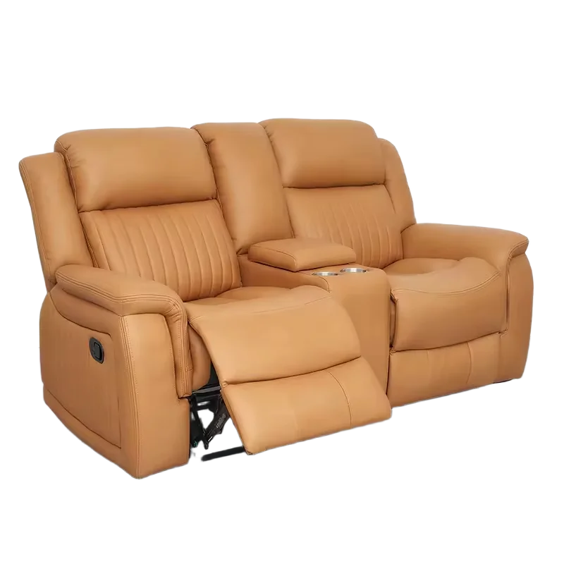 Couch Lounge Suite Set for Living Room Wholesale Leather Extendable Loveseat Couple 3 Seat Manual Recliner Sofa